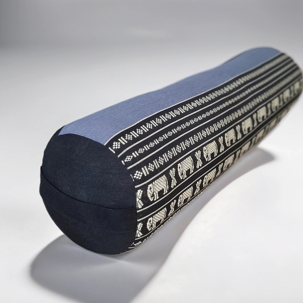 Yoga Bolsters Block Meditation Round Cushion Natural Kapok Filled