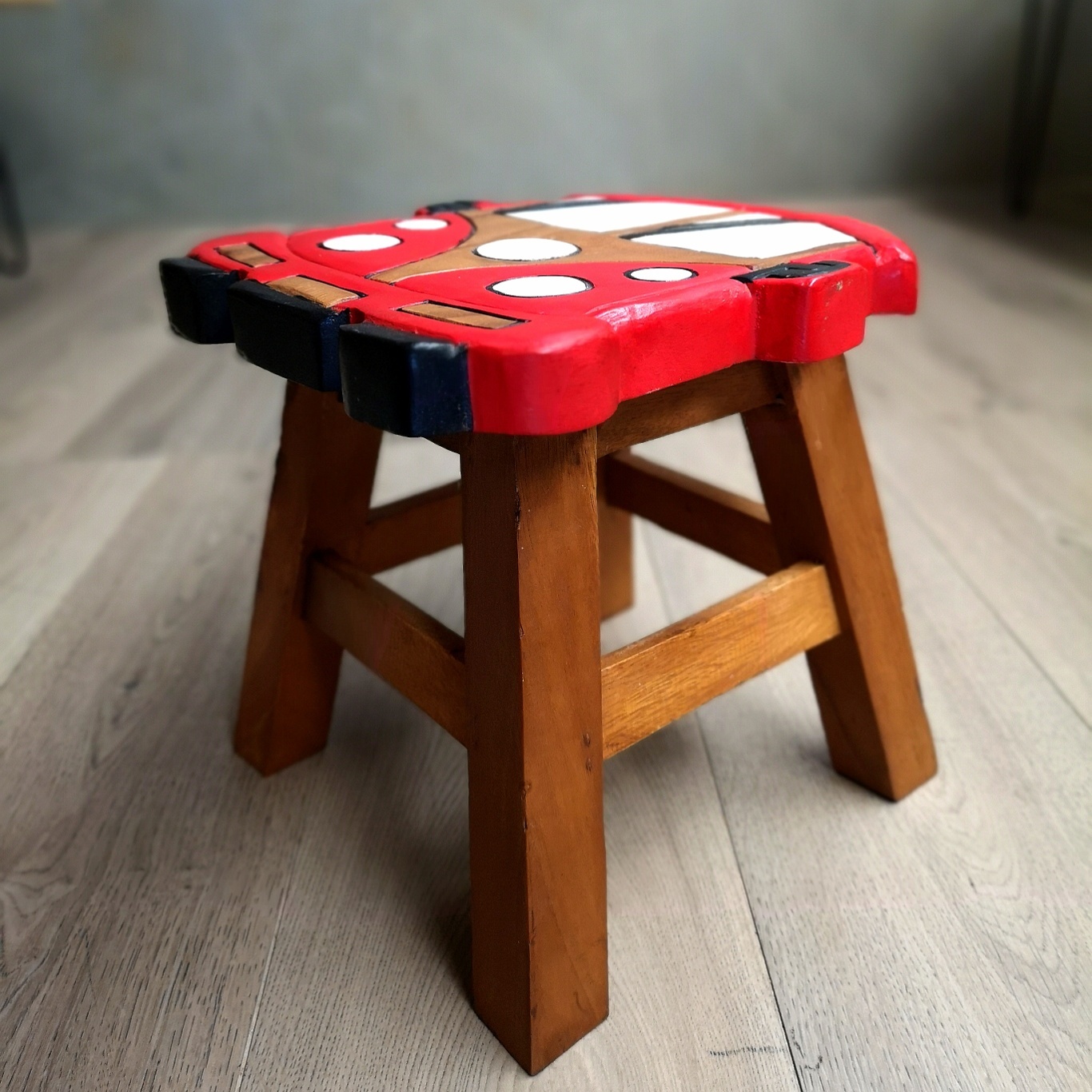 Kids Wooden Stool Kombi Car MANGO TREES Children Chair ...