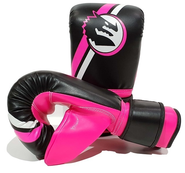 NEW Morgan Endurance PRO Boxing Gloves Bag Mitts PINK BLACK Kids Adults 