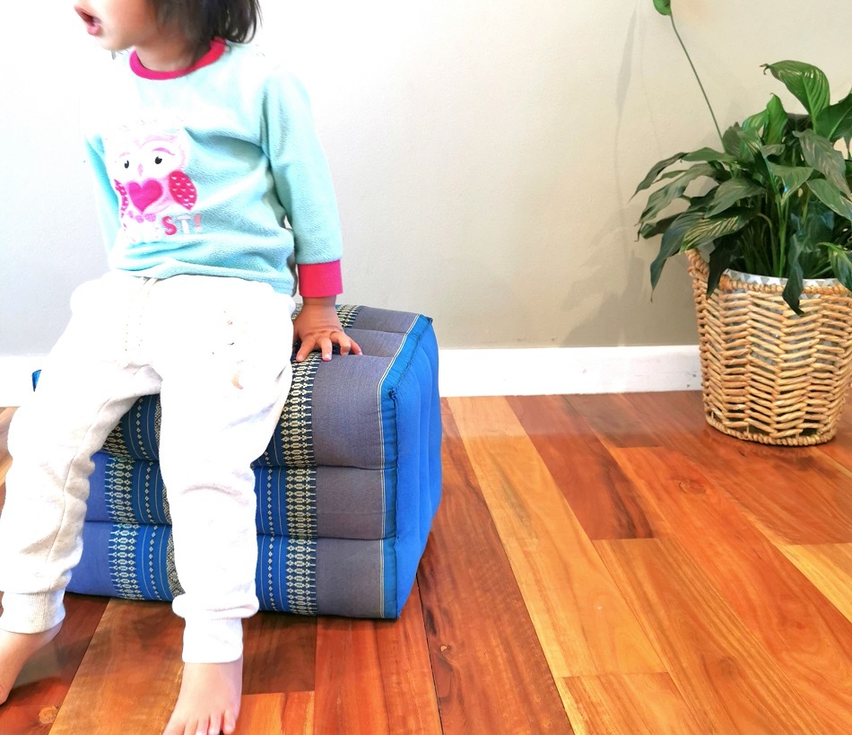 [MANGO TREES] Thai Ottoman Pouf 40cm Foot Rest Stool Thai