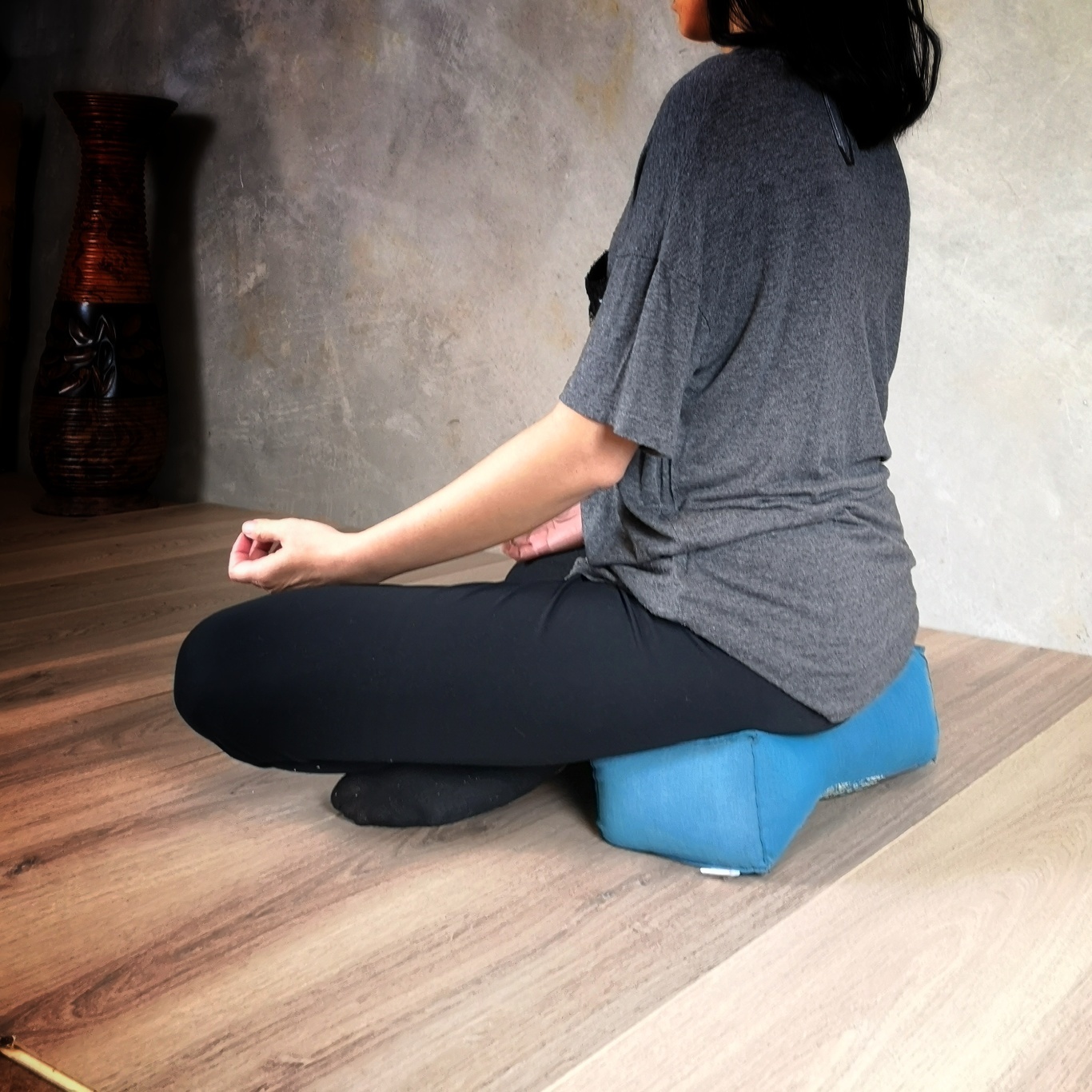 Yoga Bolster Bone Shape Neck Cushion Meditation Sitting Cushion Kapok