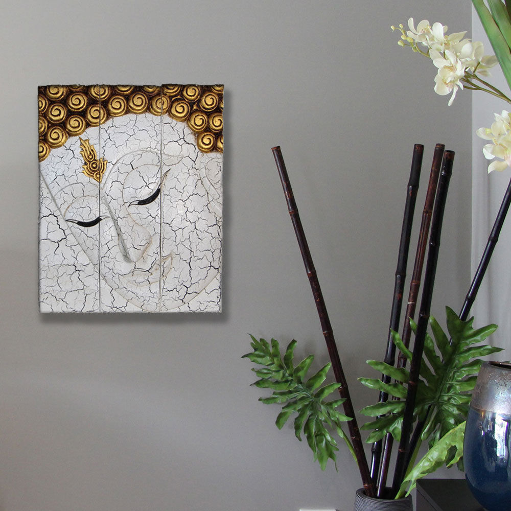 New Large Thai Buddha Face Statues Wooden Wall Art Hanging Panels Teakwood 50cm - Buddha Wall Decor Wood New Large Thai Buddha Face Statues Wooden Wall Art Hanging Panels Teakwood 50cm - Buddha Wall Decor Wood