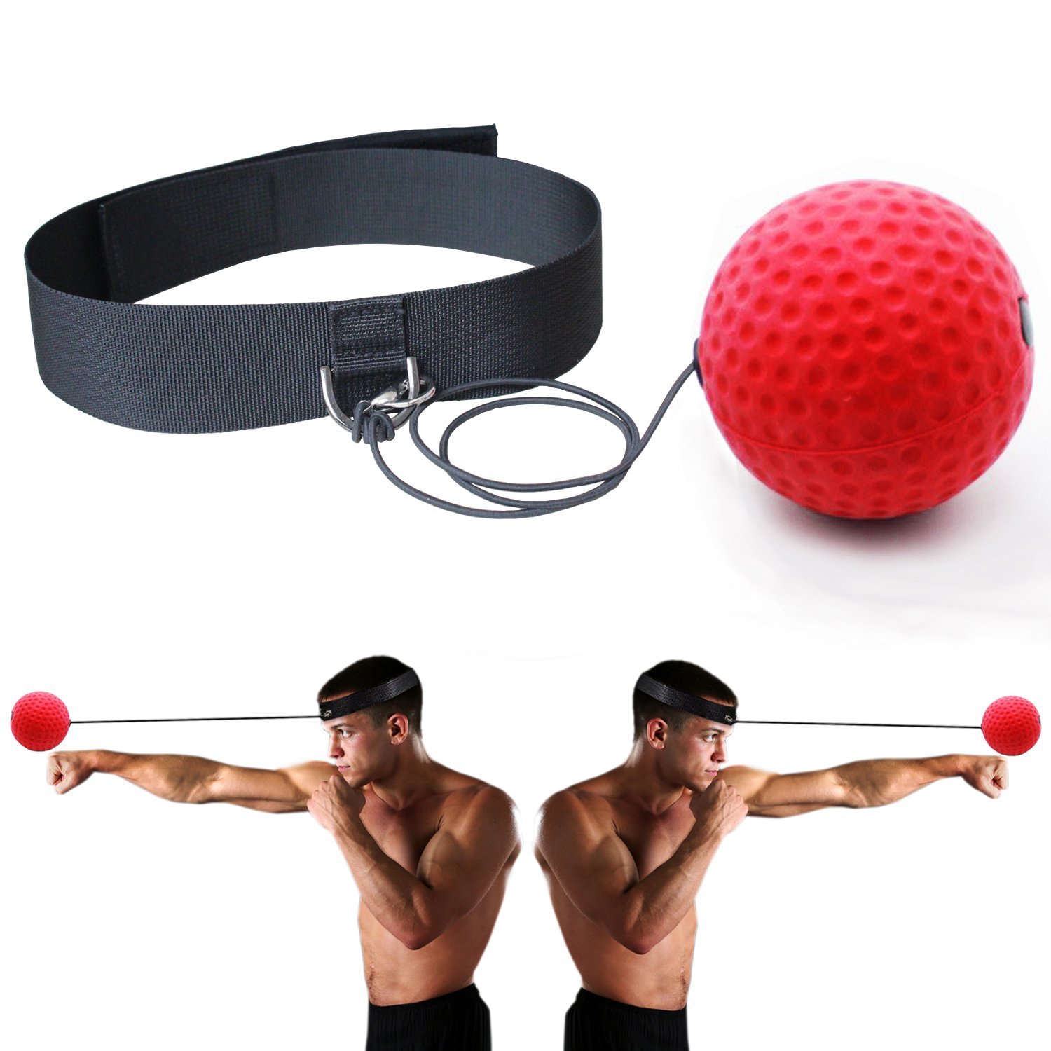 Boxing Reflex Ball Fight with Adjustable Headband Punch Exercise