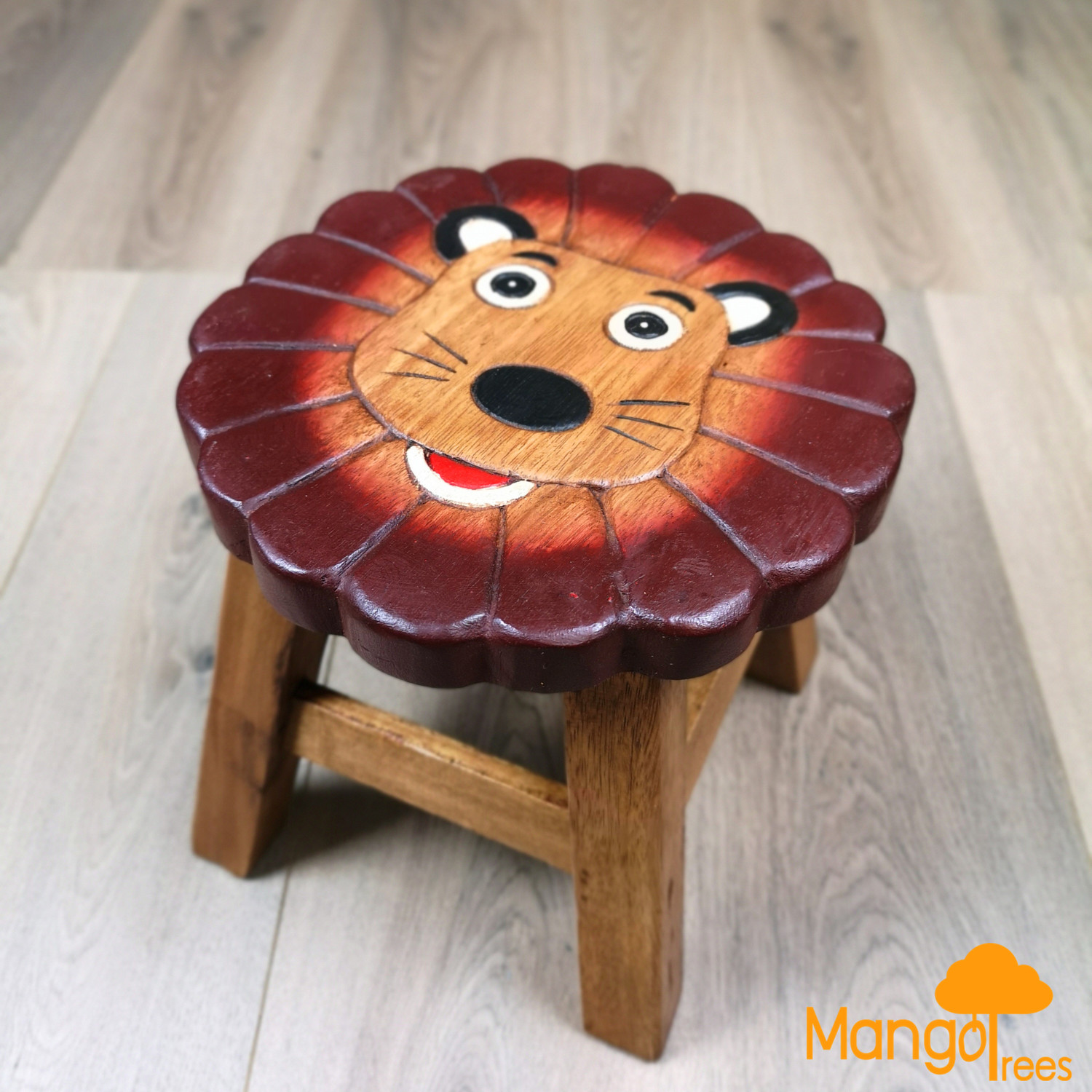 Solid Timber Wooden Kids Toddler Adult Animal Shoes Changing Stool Chair Lio