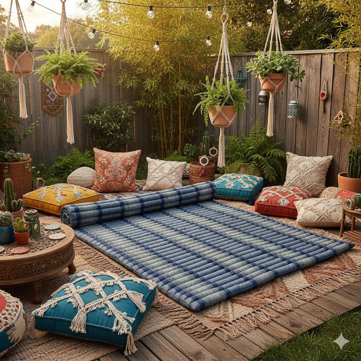 MANGO TREES] [Queen Size] 200x152 cm Thai Kapok Roll Up Mattress