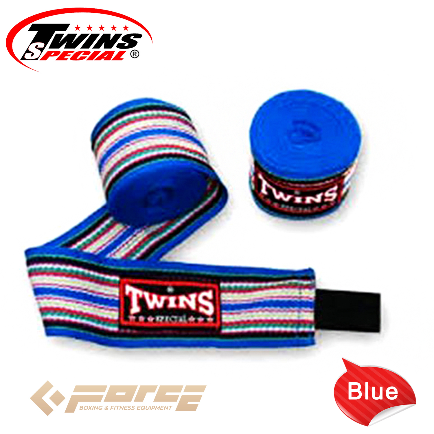 Twins Hand Wraps 5M Stretch Red Blue Black Boxing Thai Kickboxing MMA Hand Pads 