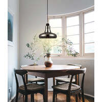 BARROSA: GU10 Smokey Black Glass Champagne Glass Pendant Light