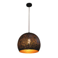 CELESTE: Bohemian Rustic Embossed Dome Shape Pendant Light 350mm