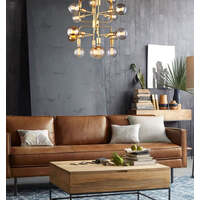 HEXADE: Interior Modern Abstract Pendant Light - 16 Lamps Matte Black