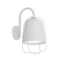 HINK: Exterior Cage Surface Mounted Wall Lights IP44 White