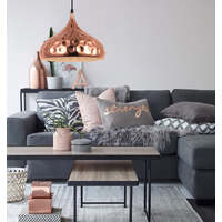 KOPER: Bohemian Copper Plated Dome Pendant Light