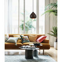 MARRAKESH: Bohemian Interior Black Ellipse Shape Pendant Light