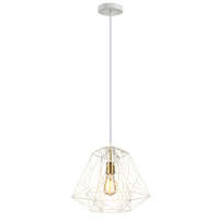 MARTE: Geometric Design Interior Iron Cage Pendant Lights White