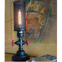 VENETO: Industrial Aged Iron Decorative Table Lamp Single Head