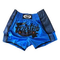 FAIRTEX-Royal Blue Slim Cut Muay Thai Boxing Shorts Pants BS1702 