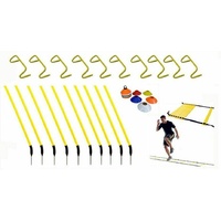 MORGAN Agility Training Value Pack Agility Poles+Hurdles+Speed Ladder+Domes