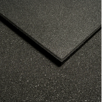 MORGAN Commercial Grade Rubber Floor Tiles | Black (1m X 1m X 15mm)