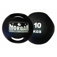 MORGAN Double Handled Medicine Ball Set Of 2 (1x5kg + 1x10kg)