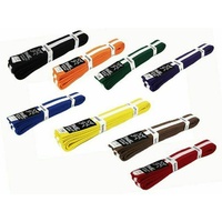YAMASAKI Coloured Martial Arts Belts (With White Stripe)