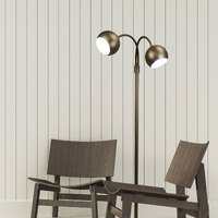 Bobo 2 Light Flexible Neck Retro Floor Lamp in Bronze