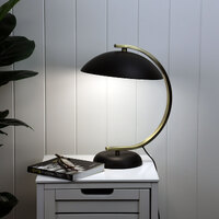 DECO Table Lamp Black Antique Brass