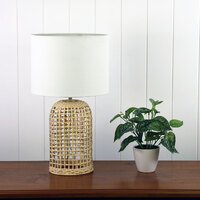 BRIZO Rattan Table Lamp with Shade