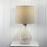 Gaia Ceramic Tapered Fabric Table Lamp