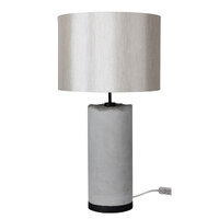 PILOS Concrete-Finish Table Lamp w Shade
