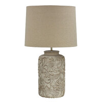 ANDORRA Romantic Embossed Floral Table Lamp