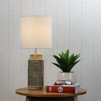 ZAMORA Retro Ceramic Table Lamp w Shade