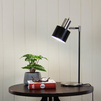 ARI Retro Desk Lamp Mid-Century Task Lamp with Brushed Chrome