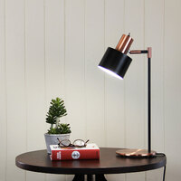 ARI Retro Desk Lamp Mid-Century Task Lamp with Brushed Copper