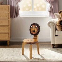 Kids Wooden Chair Lion