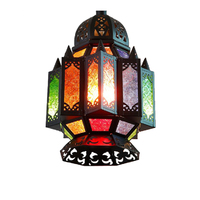 Moroccan Coloured Glass Pendant Ceiling Light CX011