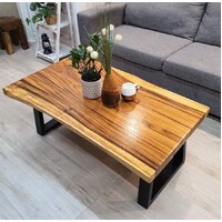 "Rockley" Coffee Table 1.2m Live Edged Raintree Wood