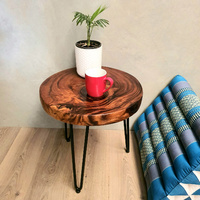 Round Wood Side Table / Corner Table / Lamp Table 42cm Diameter