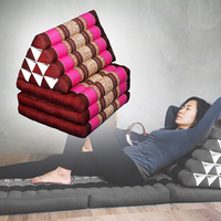 [Large] Thai Triangle Foldable Floor Mattress Daybed Pink