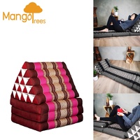 [Jumbo] Thai Triangle Foldable Floor Mattress Daybed Pink