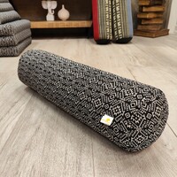 Yoga Bolsters Block Meditation Round Cushion Natural Kapok Filled BLK