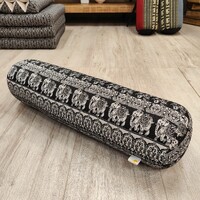 Yoga Bolsters Block Meditation Round Cushion Natural Kapok Filled BLKELE