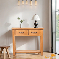 "Nola" Oak Wood Console Table