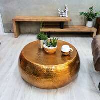 “Akora” Hand Crafted Metal Coffee Table 75cm
