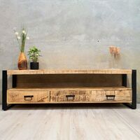 "Reston" Mango Wood Entertainment Unit 150cm in Length 