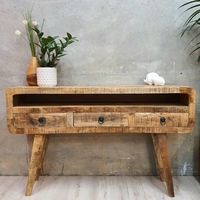 [New Arrival] "Cassina" Hall Table/Side Cabinet in Mango Wood 120cm