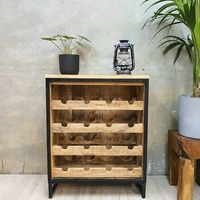 [New Arrival] "Rutland" Wine Rack Cabinet 16 bottles Mango Wood