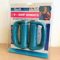 MORGAN D Grip Weights Cross Fitness Soft Grip DumbBells (In Pair) 0.45kg Each