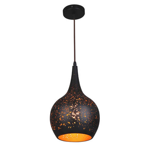 CELESTE: Bohemian Rustic Embossed Bell Shape Pendant Light 200mm