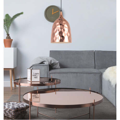 KOPER: Bohemian Copper Plated Ellipse Shape Pendant Light