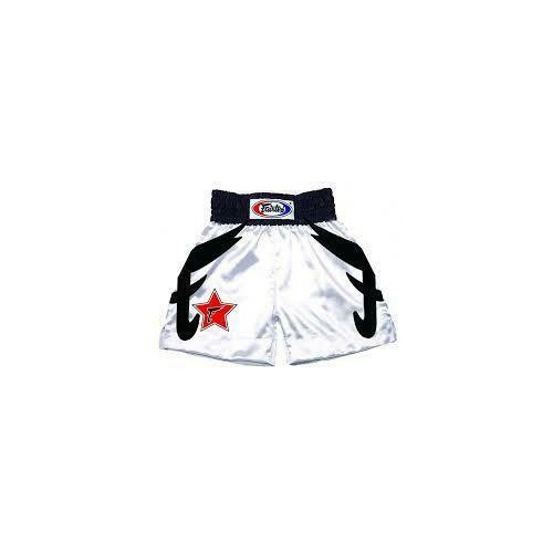 FAIRTEX - Satin Boxing Trunks/Shorts [Small White]
