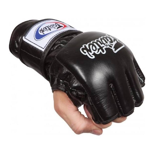 FAIRTEX - Open Palm/Thumb Loop MMA Gloves (FGV12) [Black] [Large]